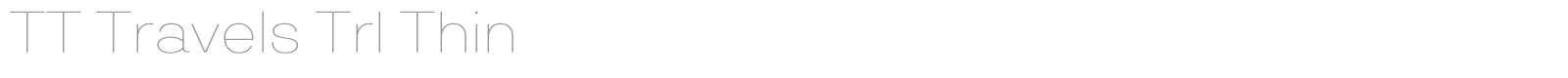 TT Travels font preview